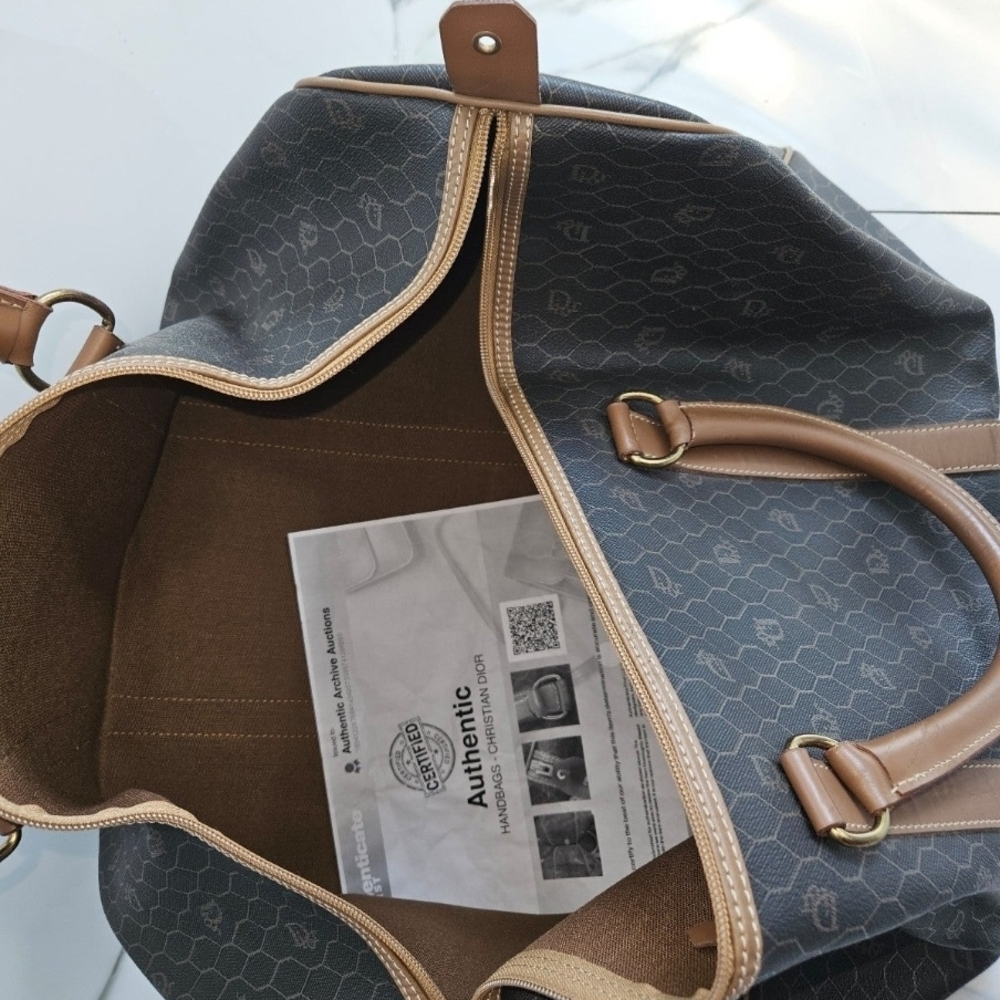 Authentic Dior Black and Brown Travel Bag - Picture 6 of 9